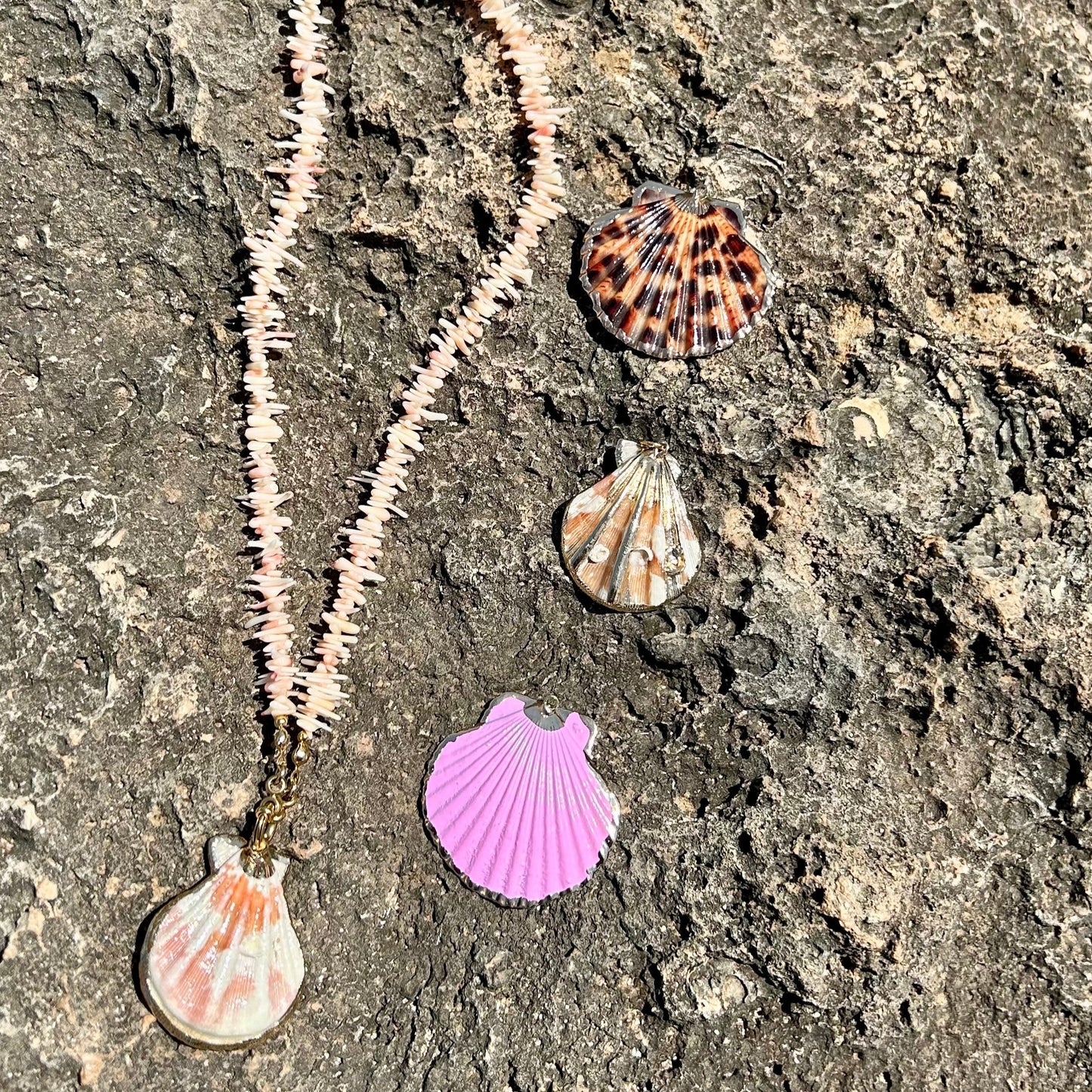 Bamboo shell necklace