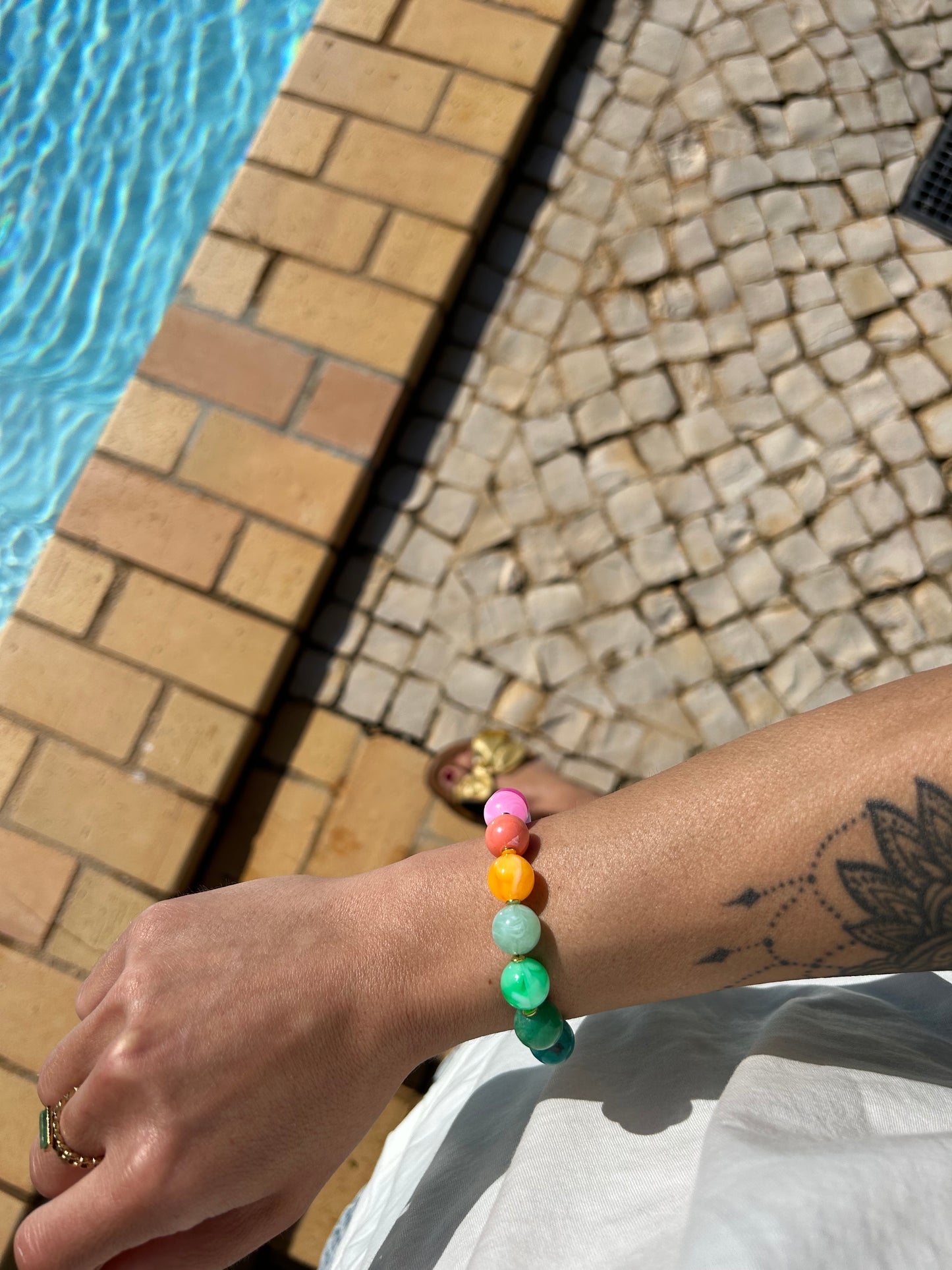Rainbow spring bracelet