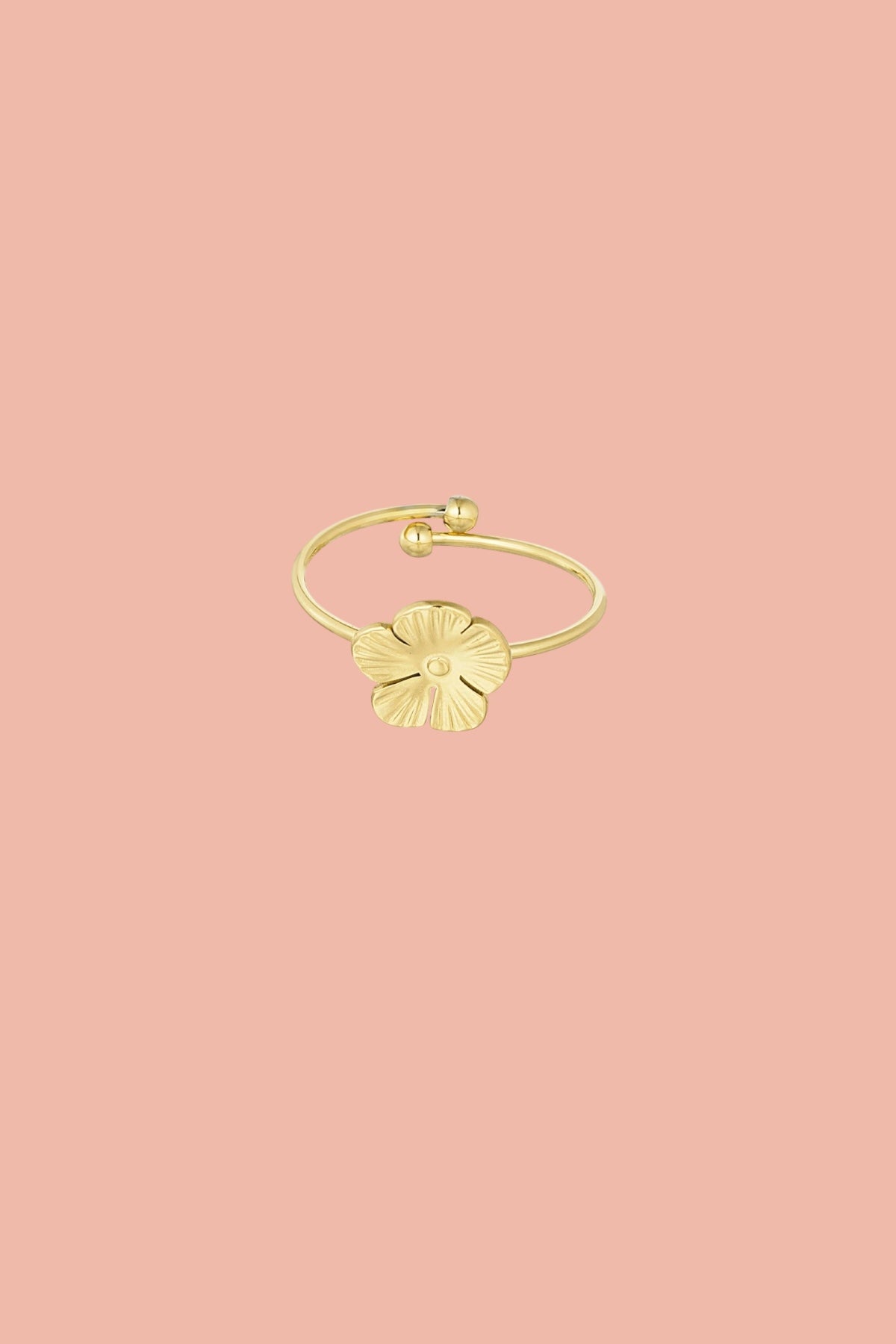 Stainless steel floral ring