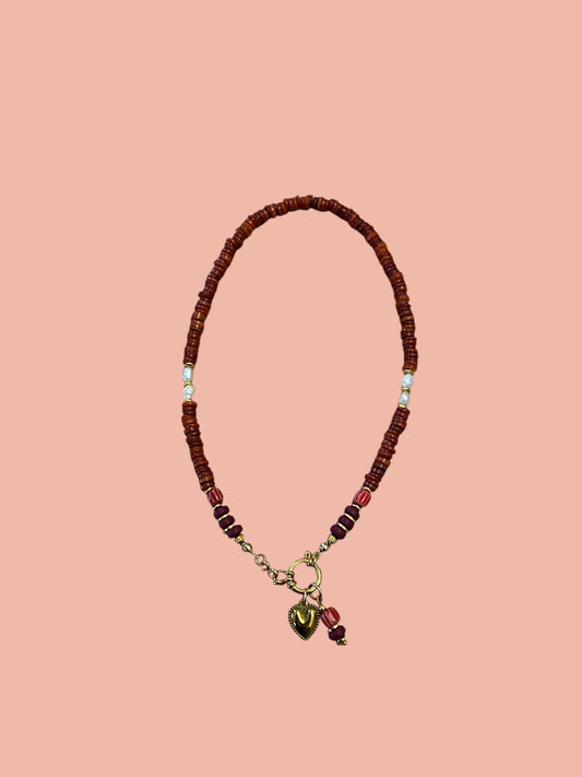 Bamboo shell necklace