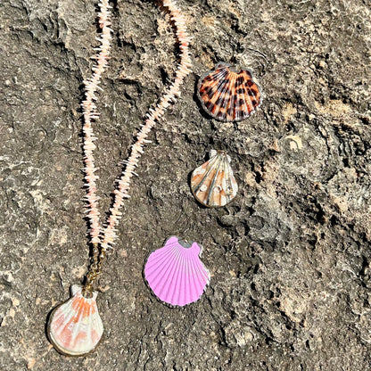 Bamboo shell necklace