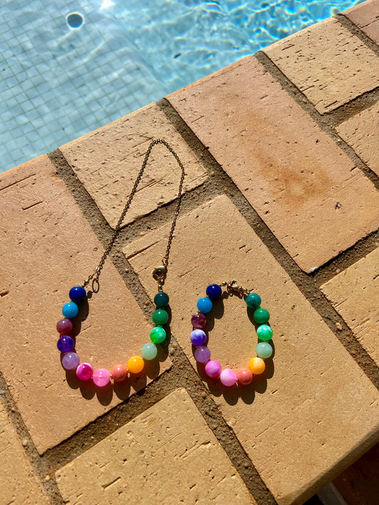 Rainbow spring bracelet